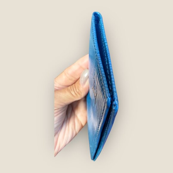 Louis Vuitton Epi Blue Card Holder | Like New - Picture 8 of 9